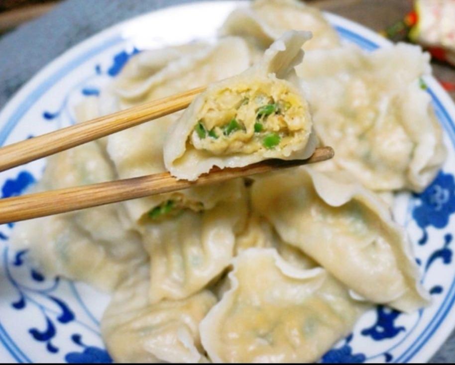 猪肉菜馅饺子     基础饺子的包法