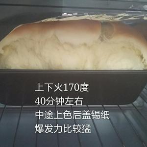 老面包土司！（普通面粉，植物油也可以做出好面包！小时候的味道。。。）的做法 步骤6