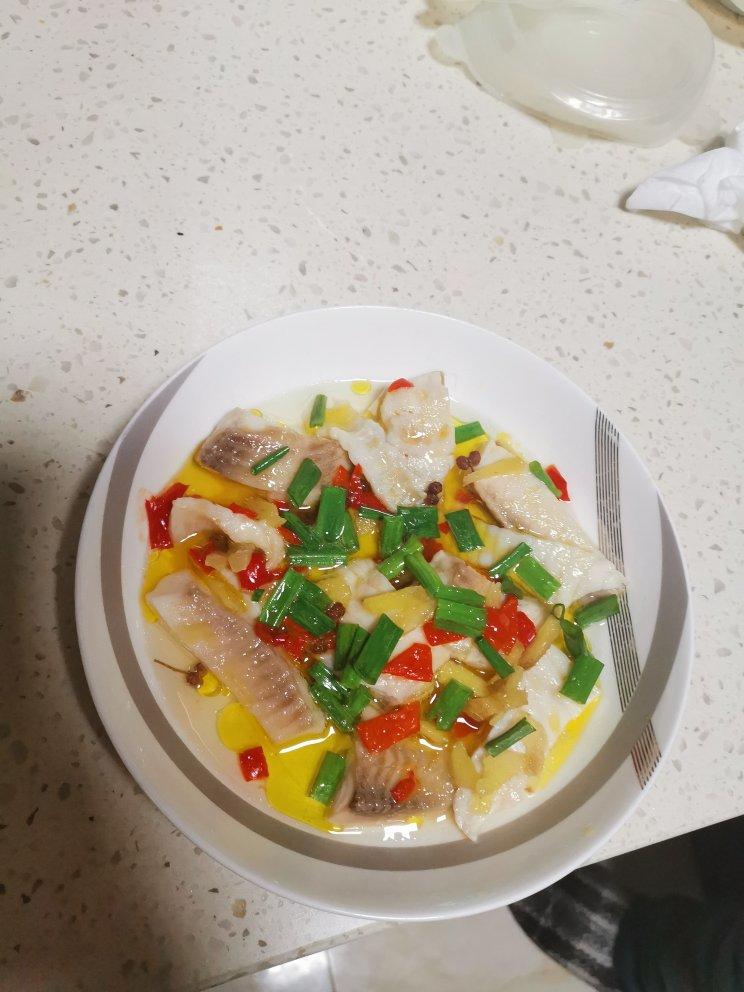 花椒蒸鱼片