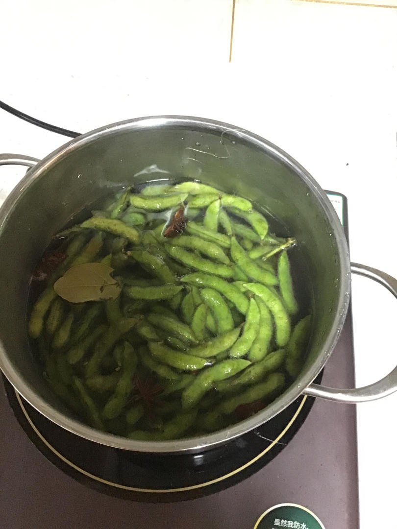 煮毛豆—不会变色版