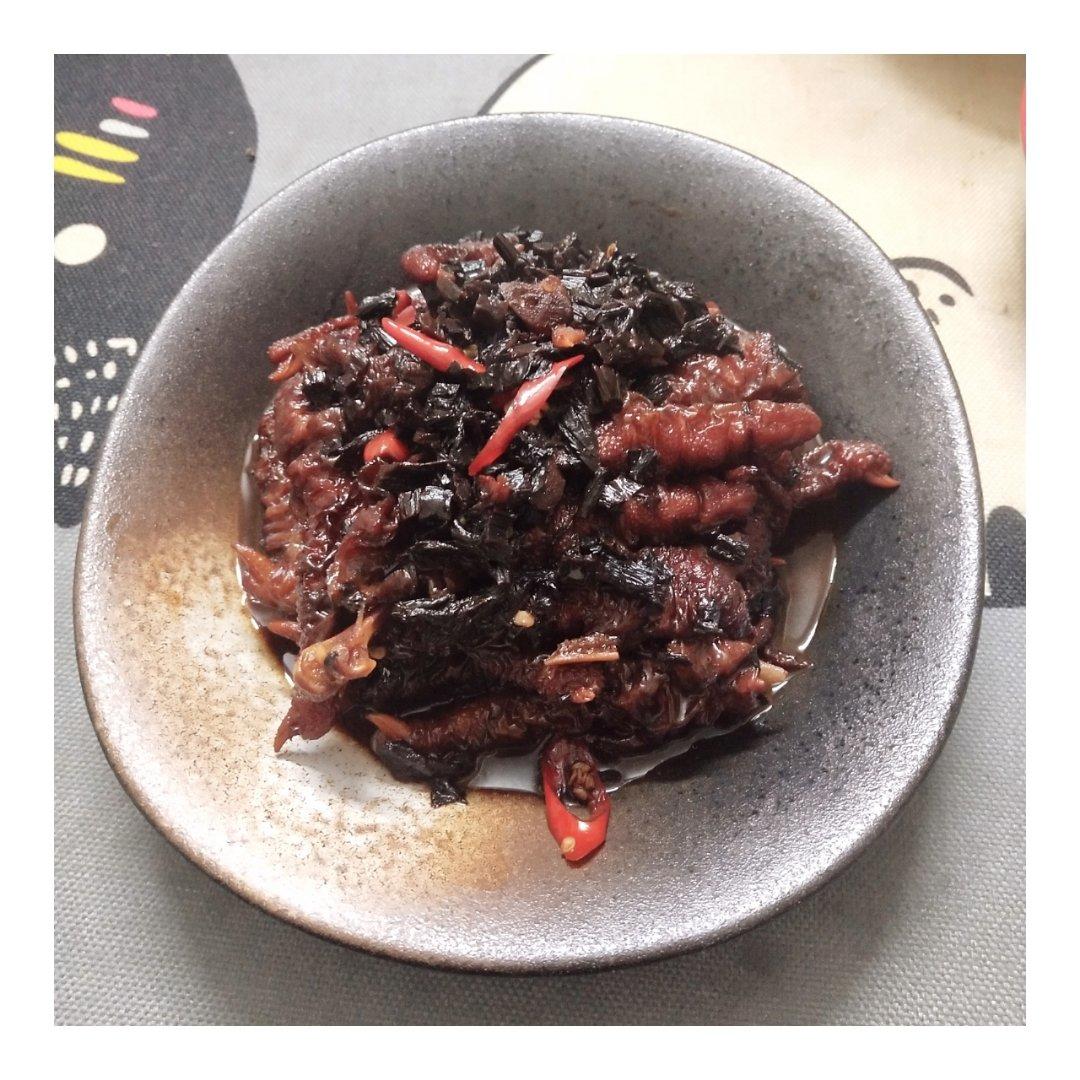梅干菜烧虎皮凤爪