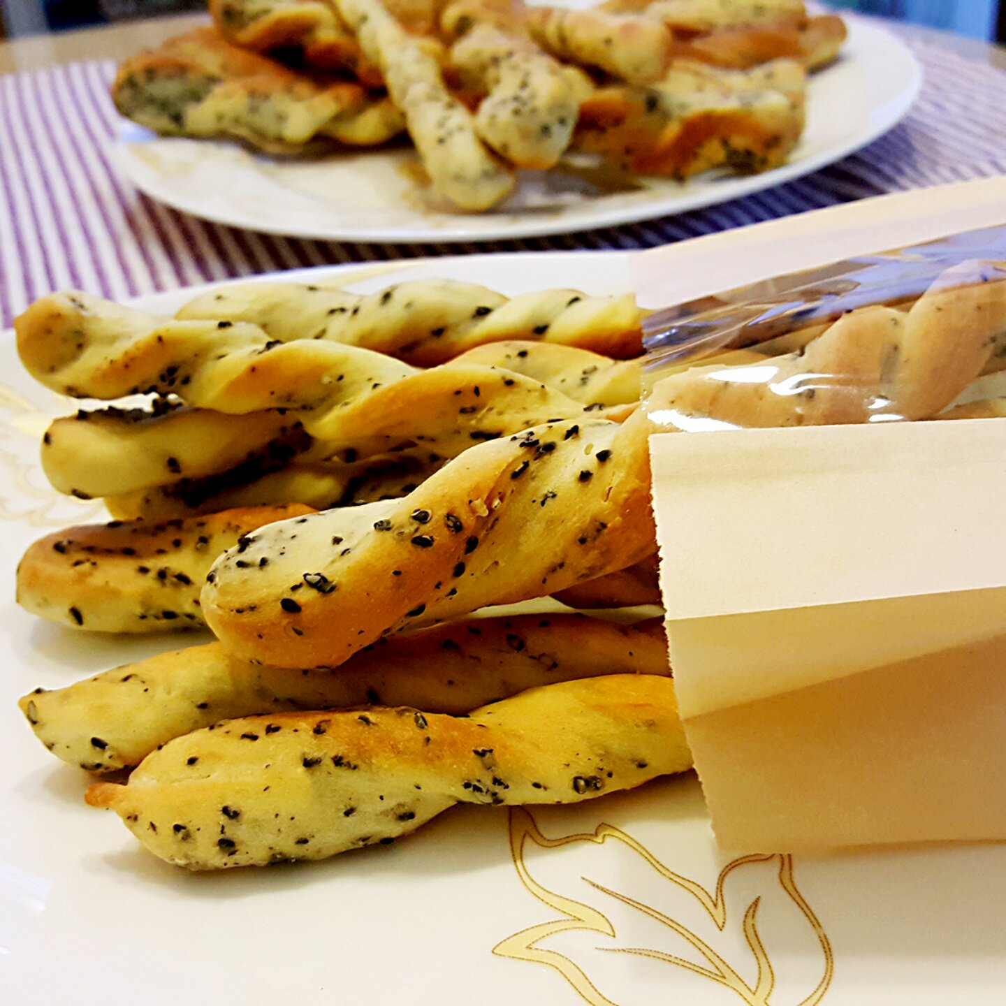 香甜芝麻面包棒~超级简单快手