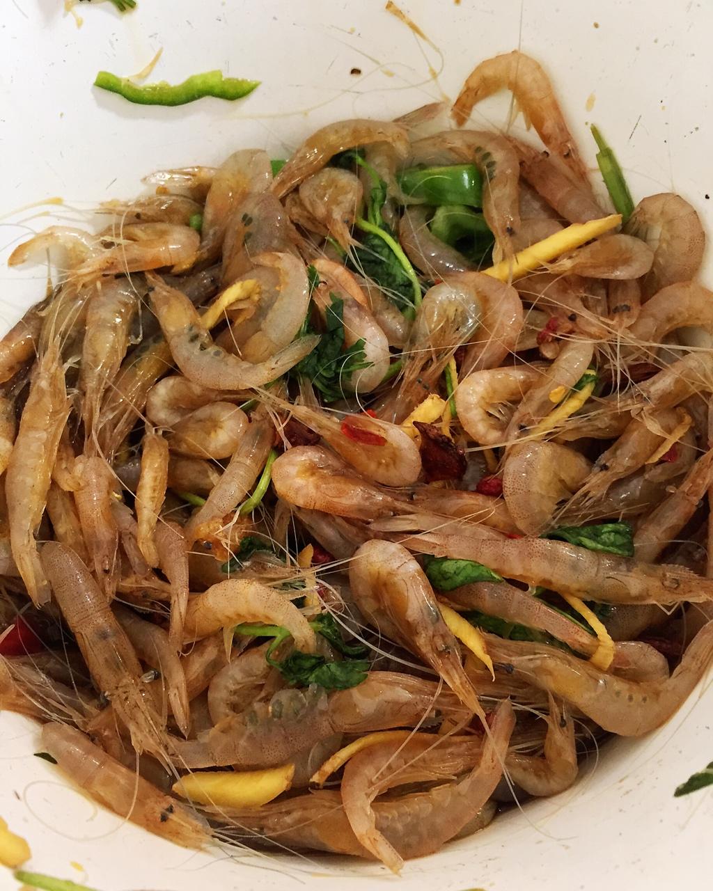 大王sweet做的卤青虾