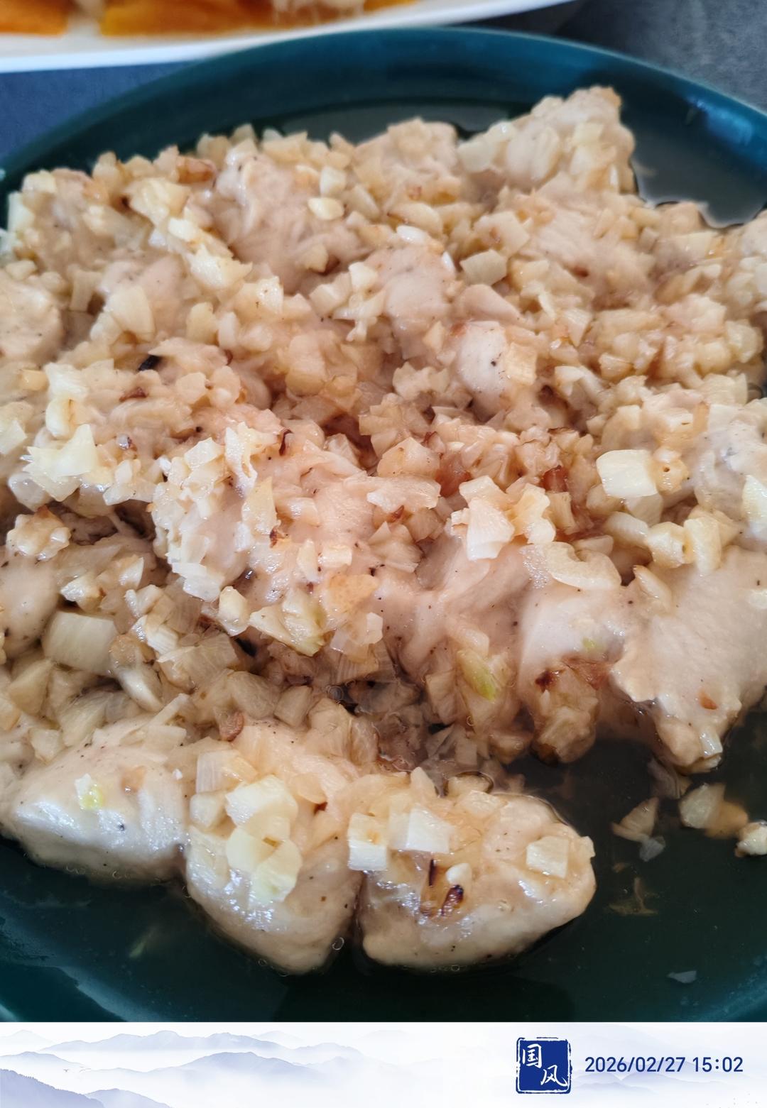 蒜蓉蒸鸡胸（鸡腿）