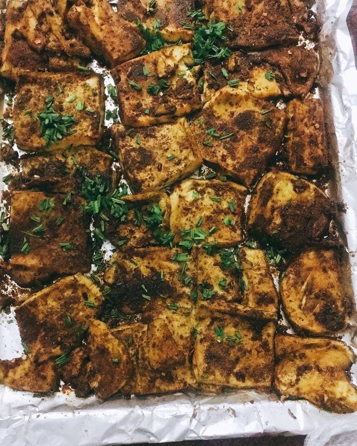 秒杀烧烤摊的烤豆腐（烤箱版）