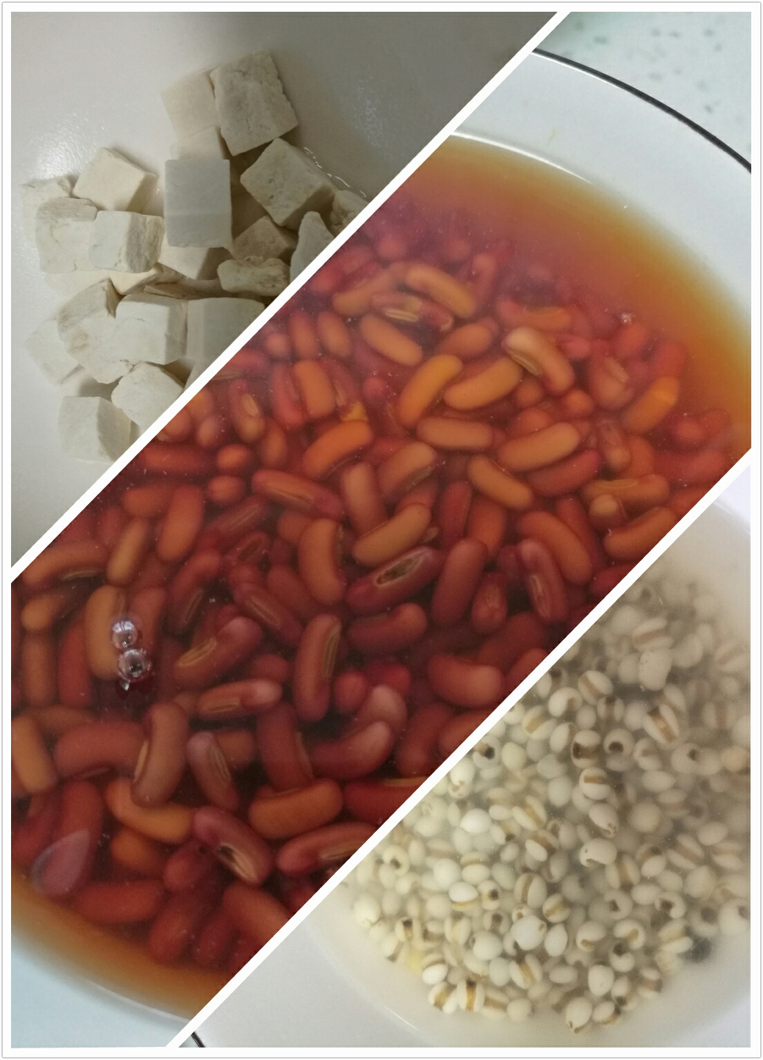 美容养颜的茯苓赤小豆薏米粥的做法