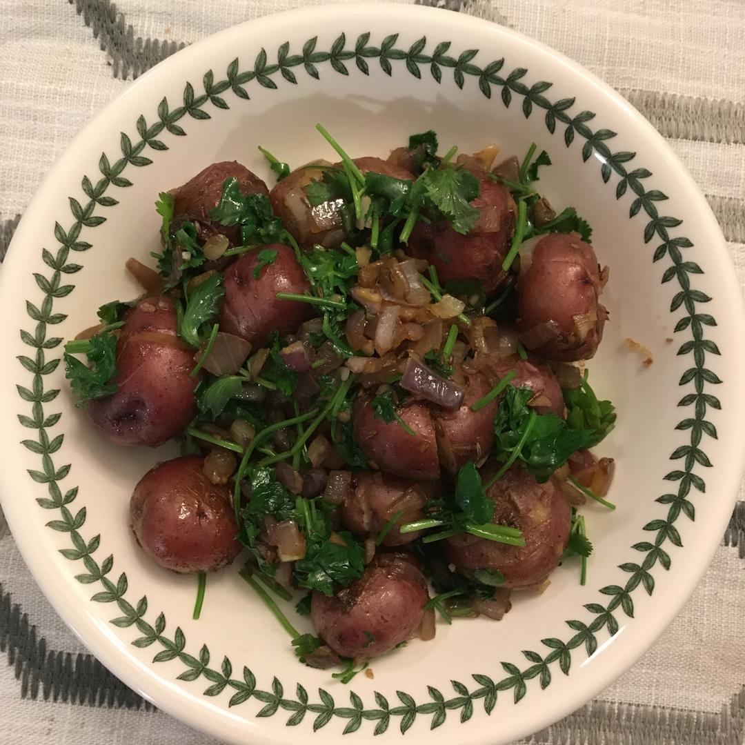 孜然香辣煎小土豆