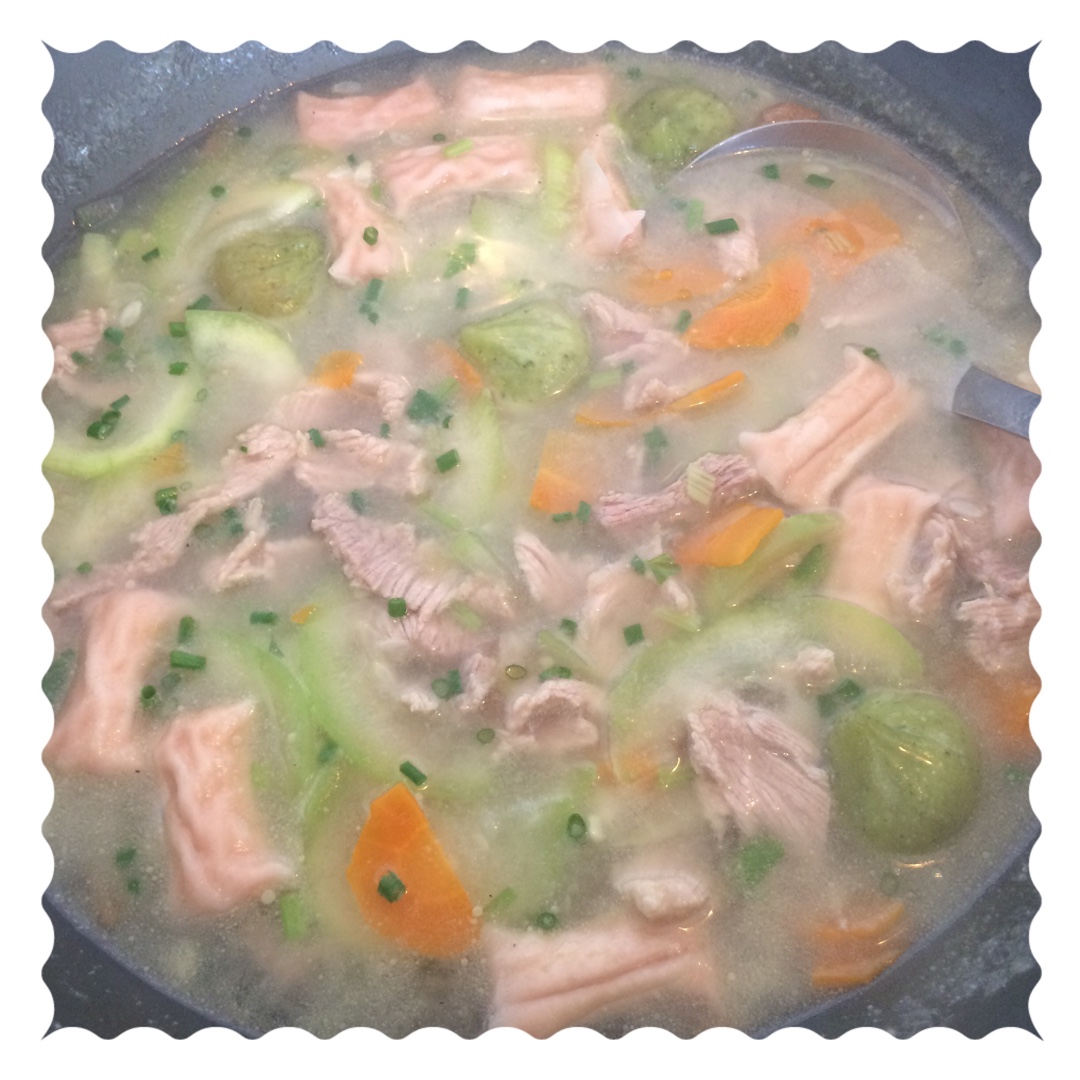 丝瓜肉片汤