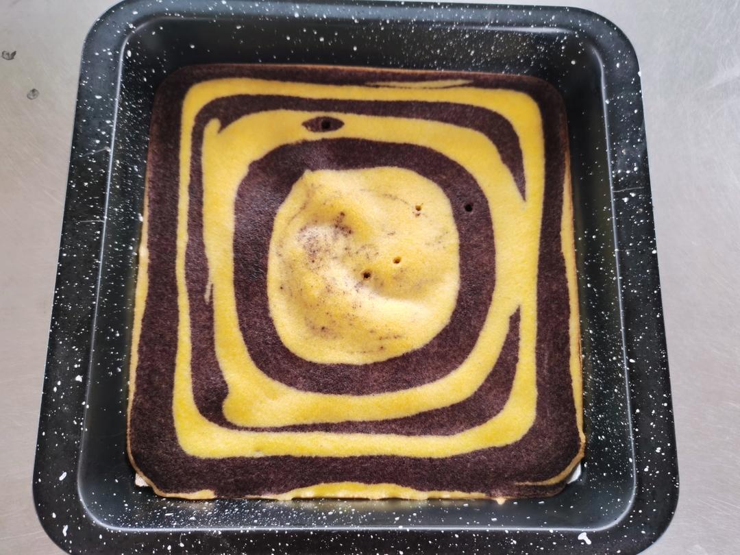 双色蒸蛋糕