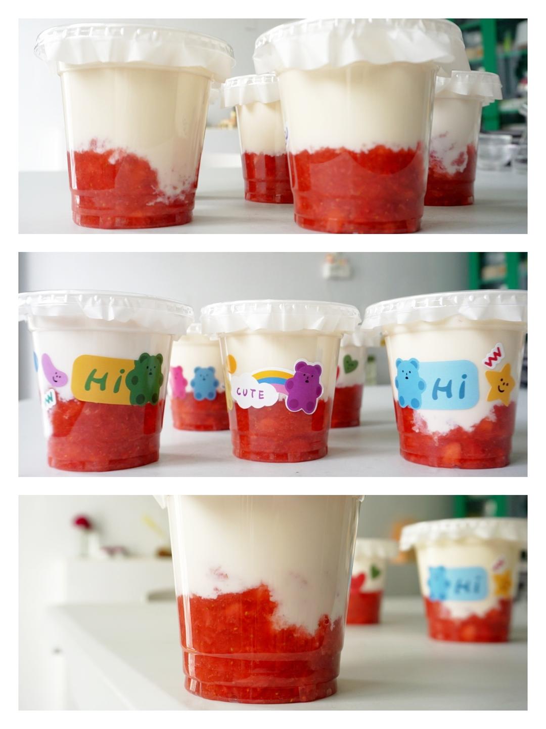 有手就能做自制草莓牛乳🍓