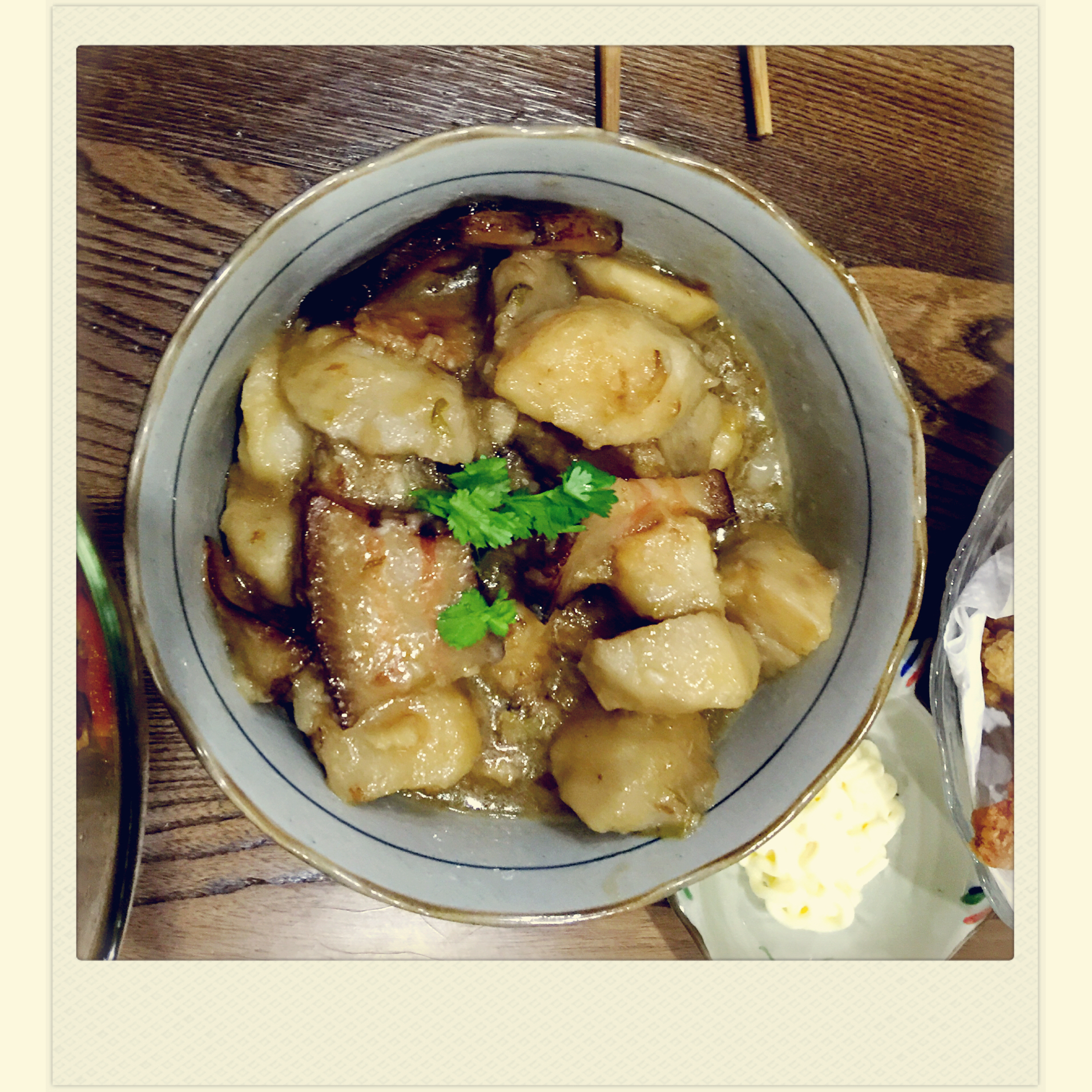 腊肉蒸芋头