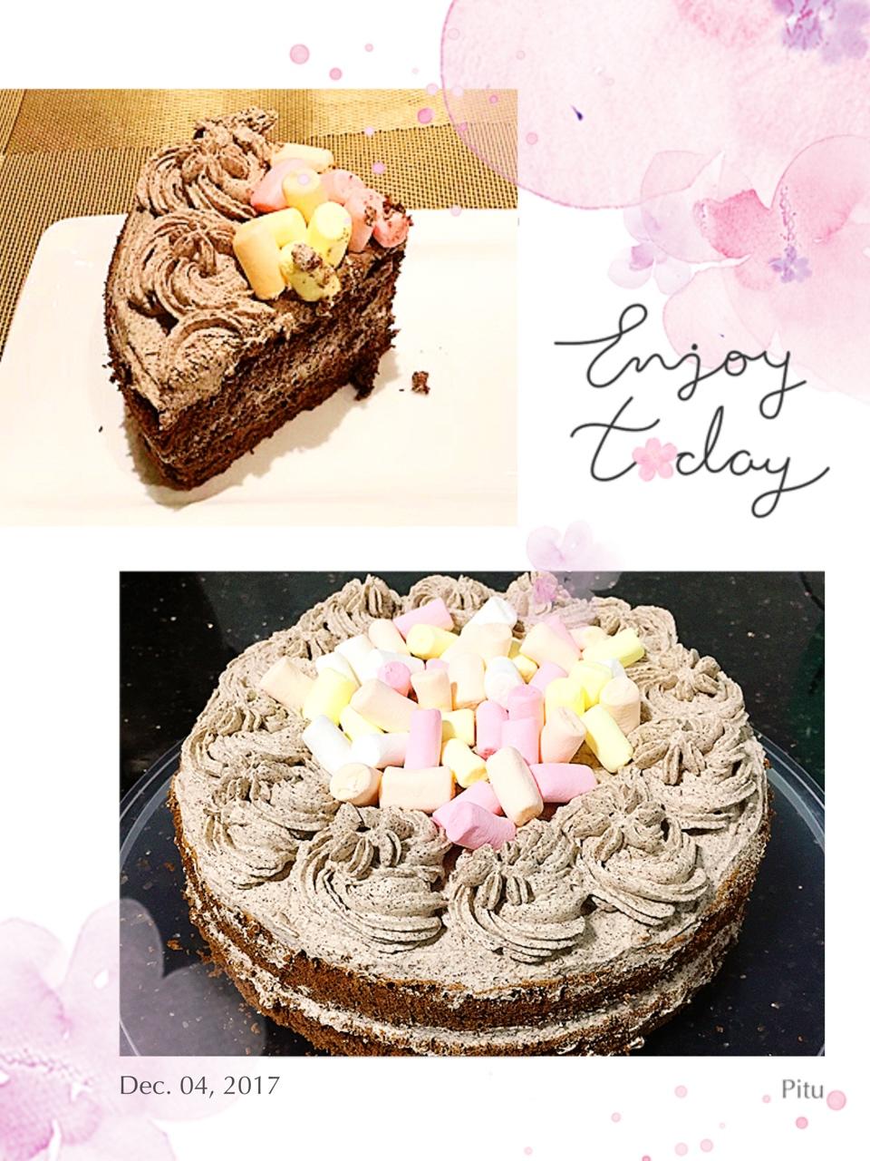 巧克力奶油蛋糕/巧克力奶油的操作手法。/「戚风及其衍生」烘焙视频蛋糕篇2