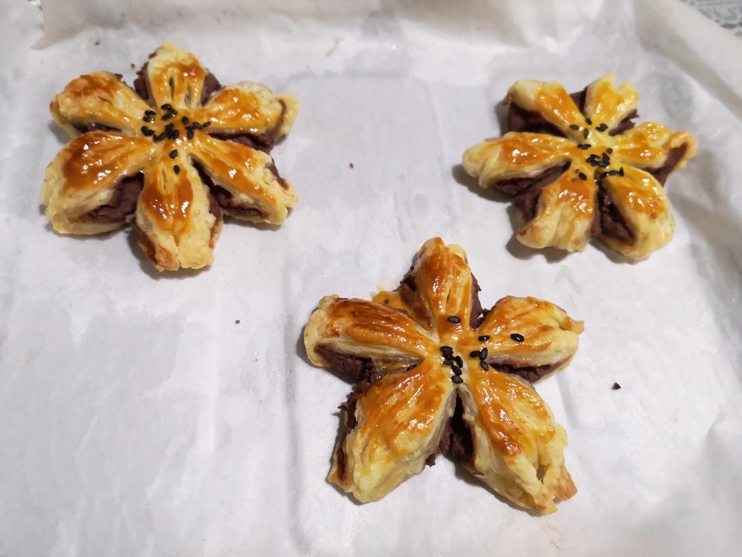 超简单蛋挞皮版桃花酥0️⃣难度