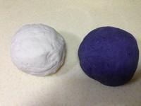 双色紫薯贡菜肉包的做法 步骤3