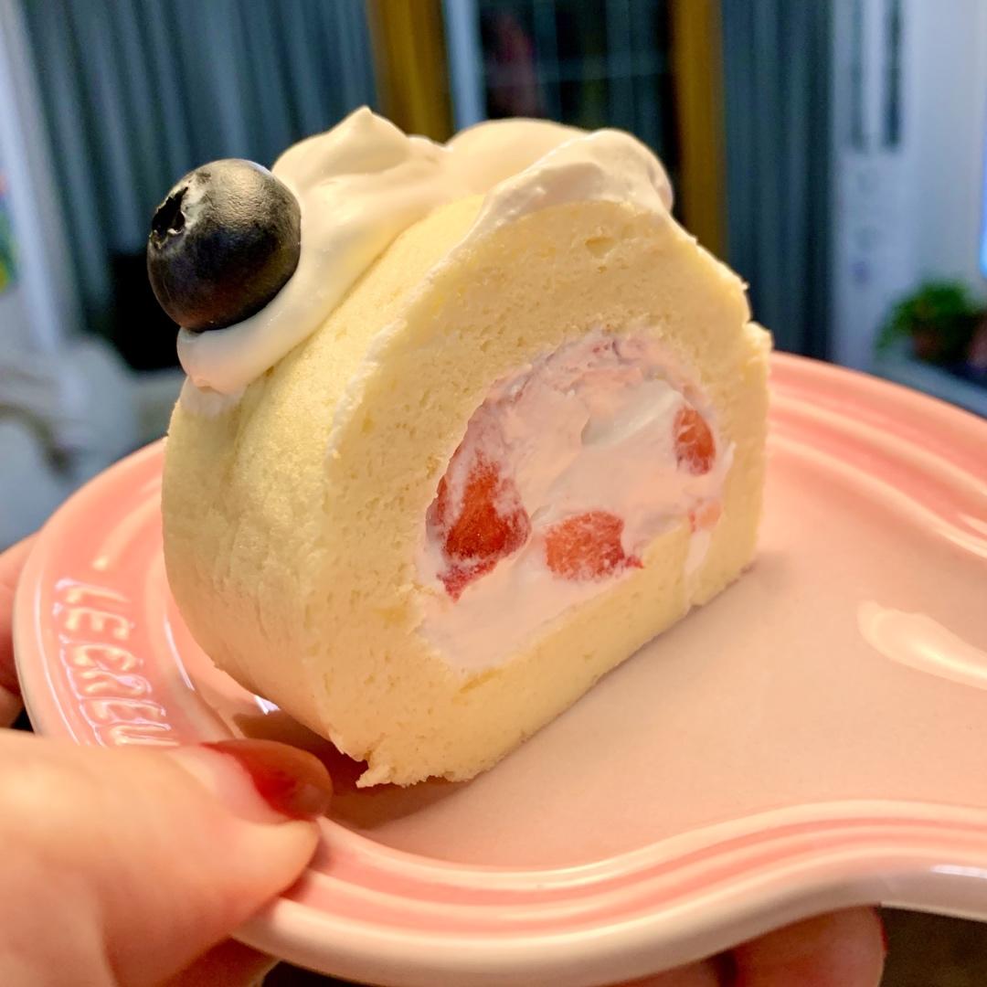 蛋糕卷（8寸方盘配方，慕斯奶油馅）