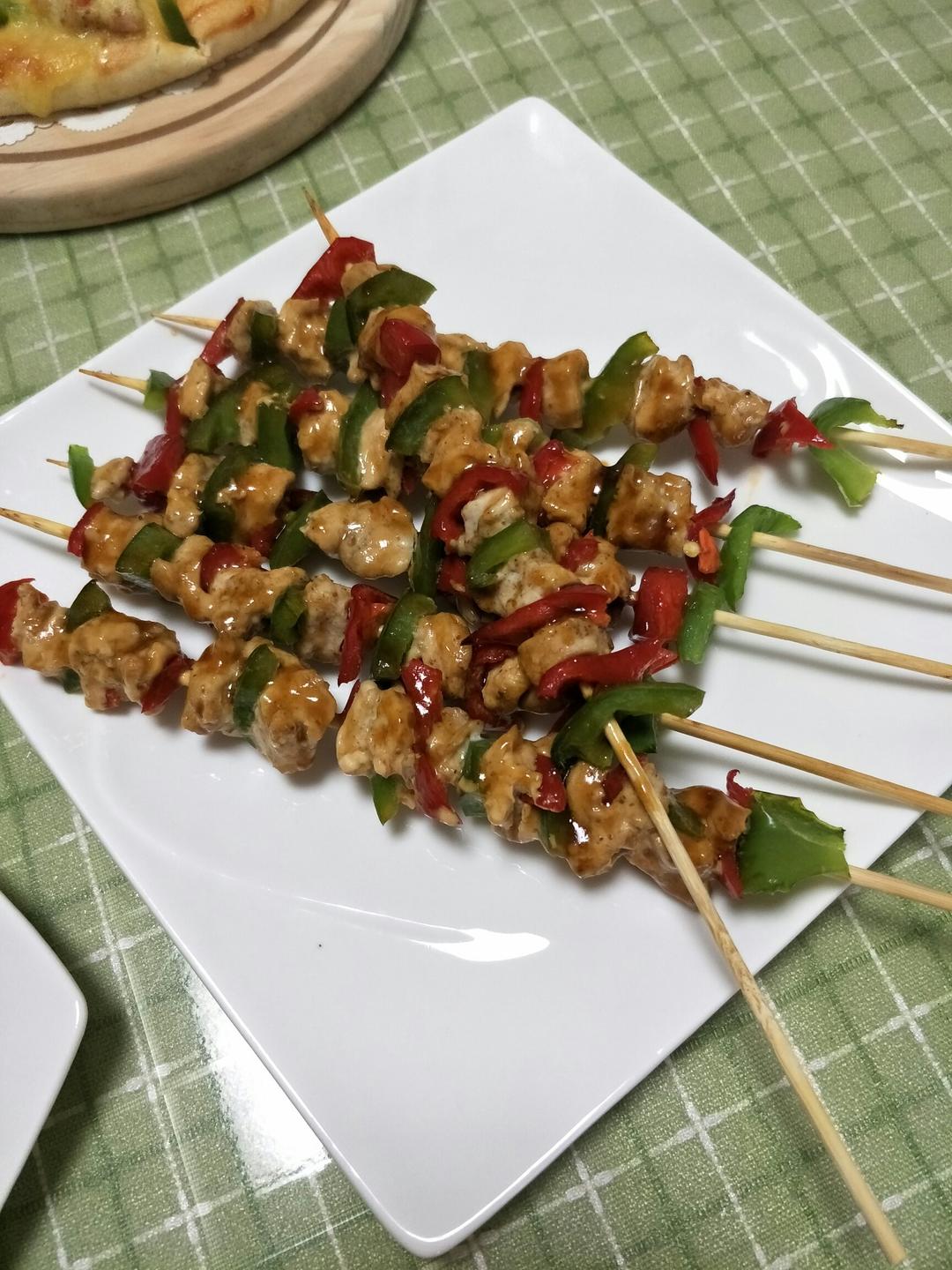彩椒烤肉串