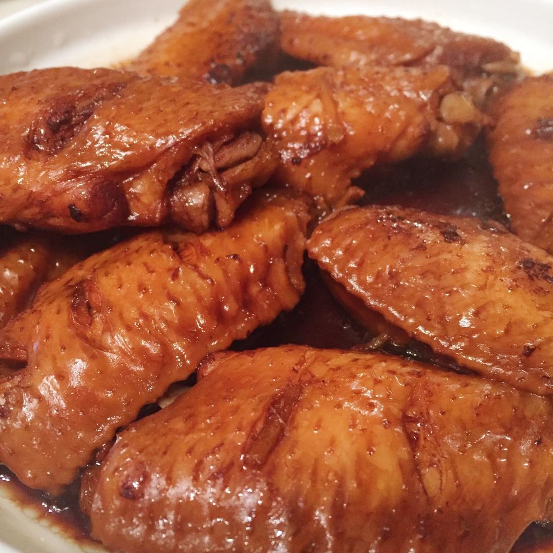长了胡子w做的电饭煲可乐鸡翅