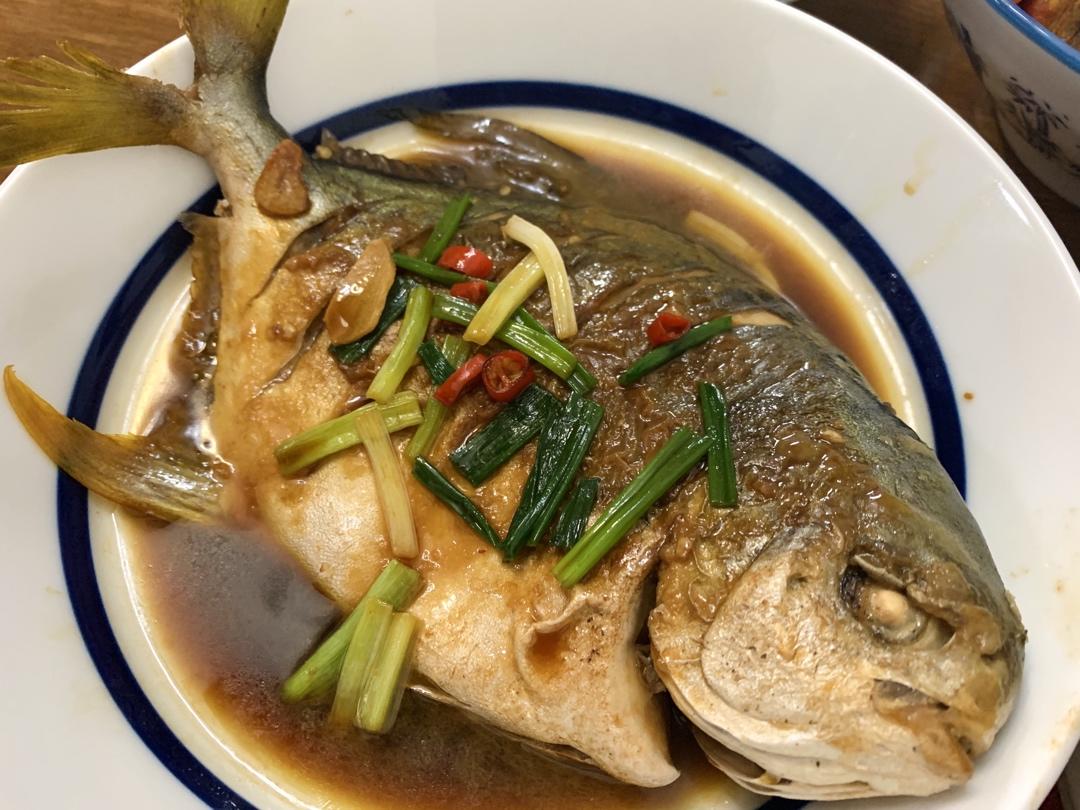 家常红烧鲳鱼