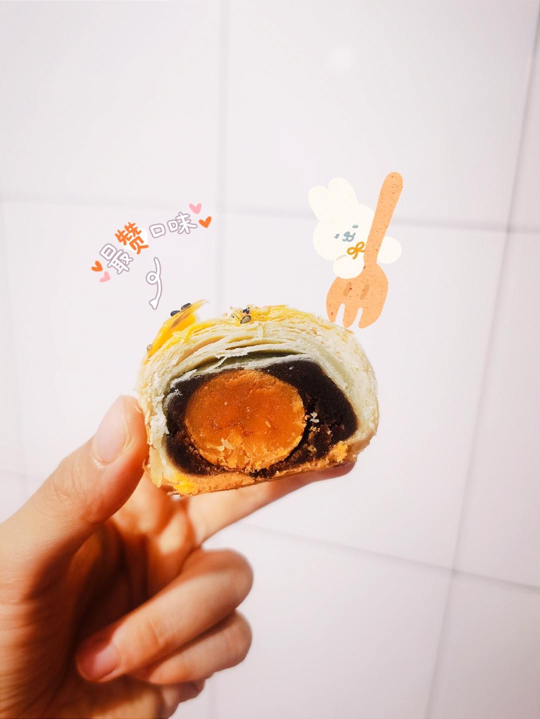 超简单 免揉 酥掉渣的蛋黄酥(超详细附全程视频)不破酥『万能酥皮』