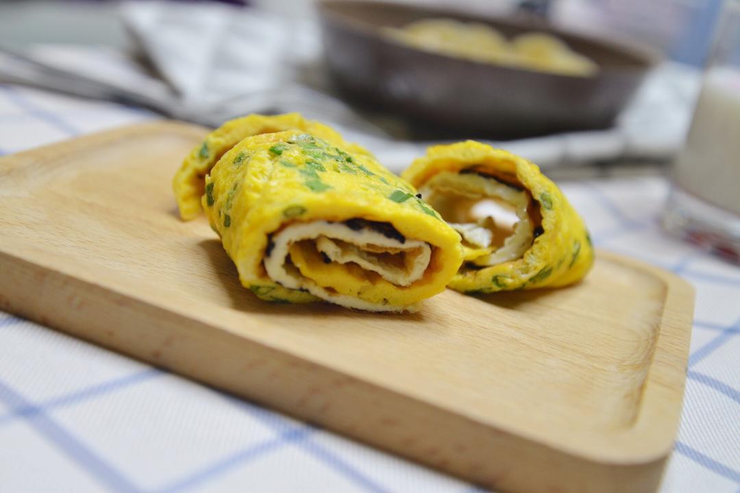 懒人葱香芝麻蛋卷的做法