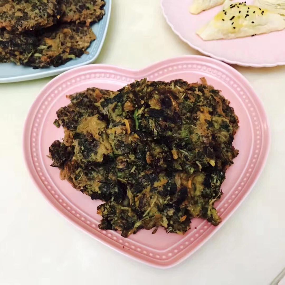 苋菜蛋饼