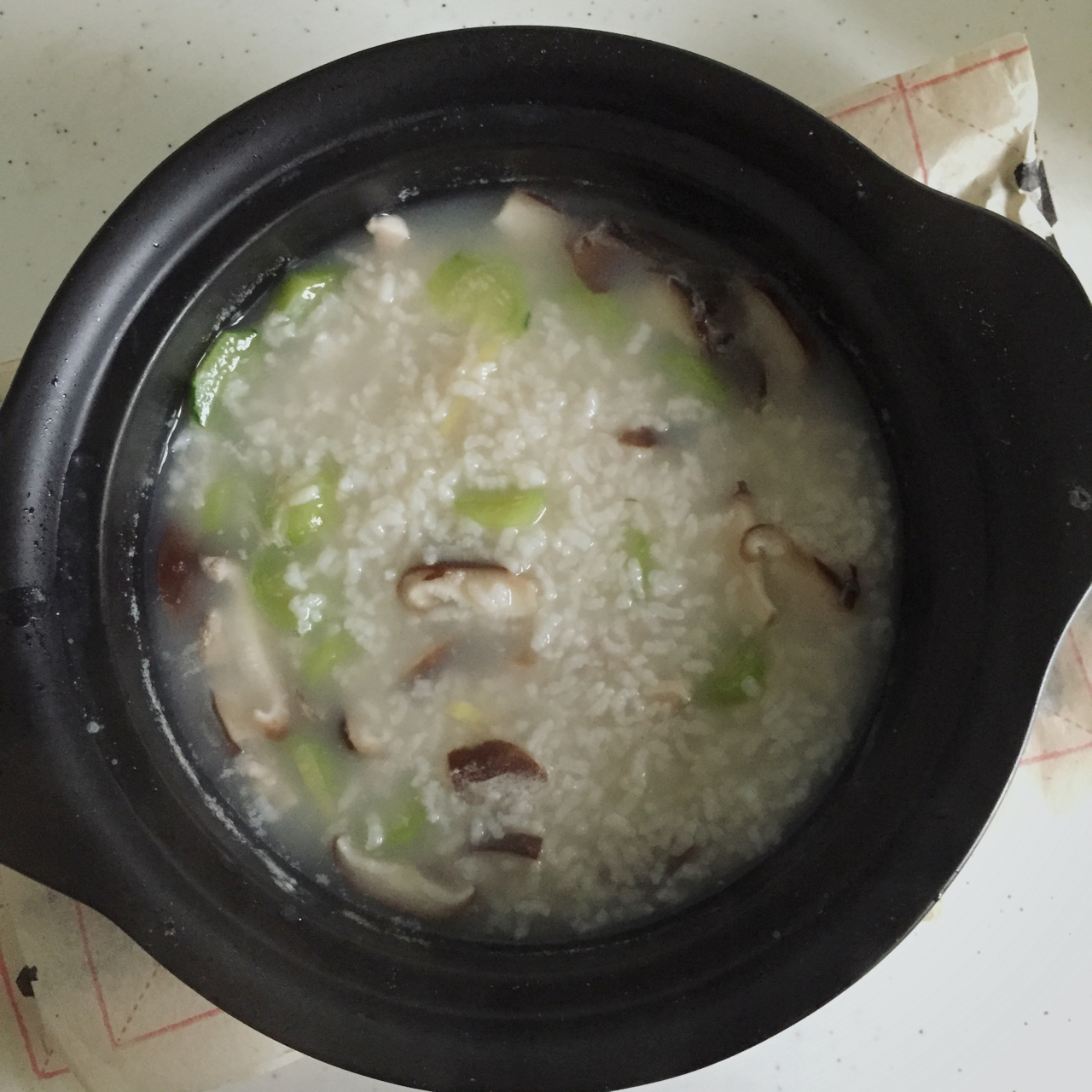 香菇青菜粥
