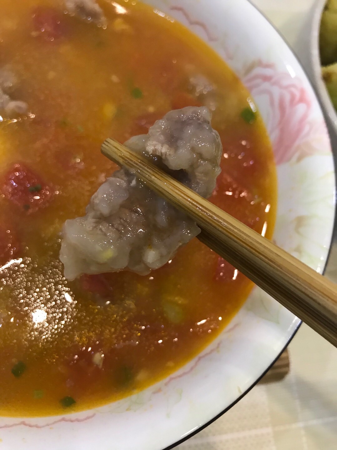 西红柿滑肉汤的做法