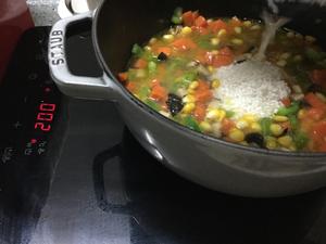 素菜咸饭一STAUB珐琅铸铁锅的做法 步骤9