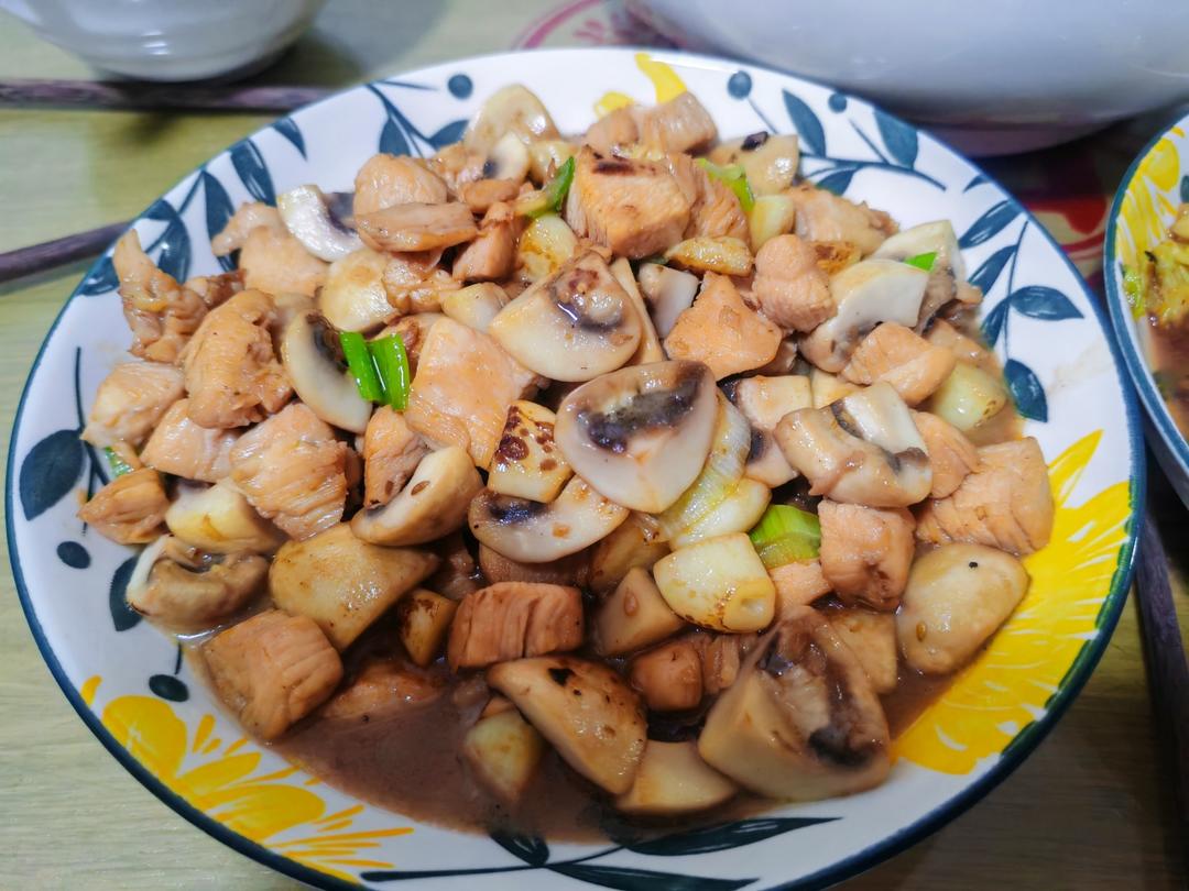 口蘑鸡胸肉