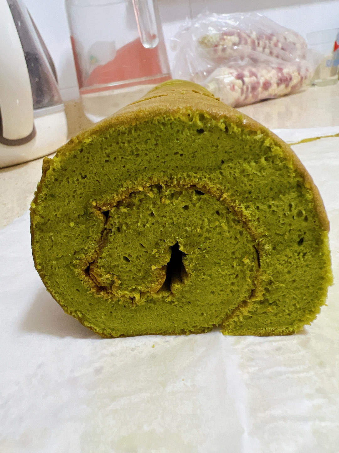 抹茶味蛋糕卷