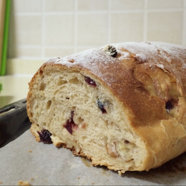 蔓越莓全麦黑糖面包