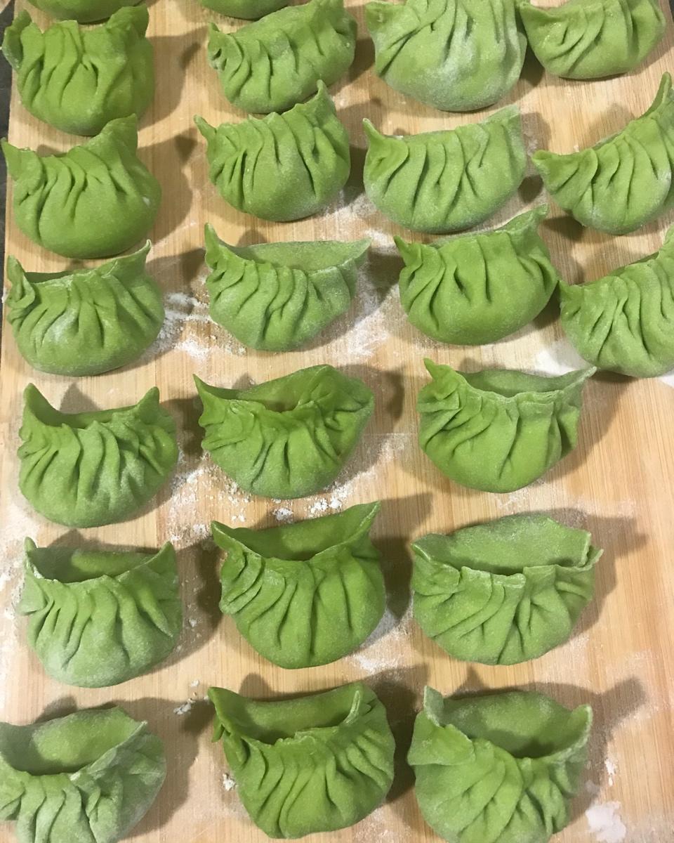 大肚饺子包法