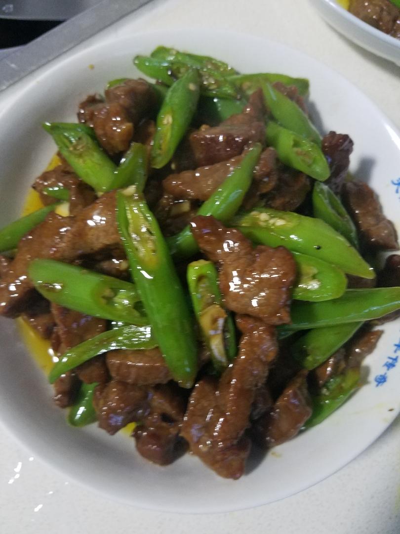 杭椒炒牛柳