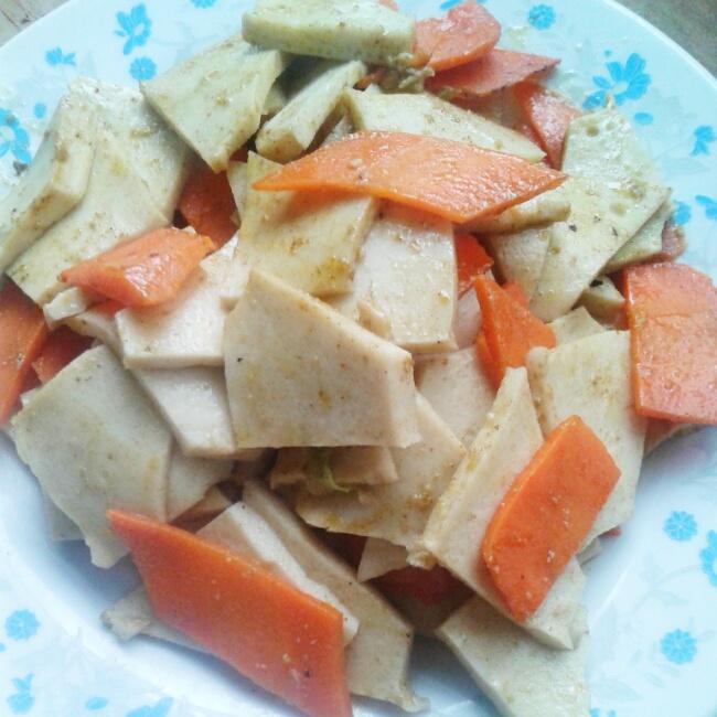 胡萝卜千页豆腐的做法