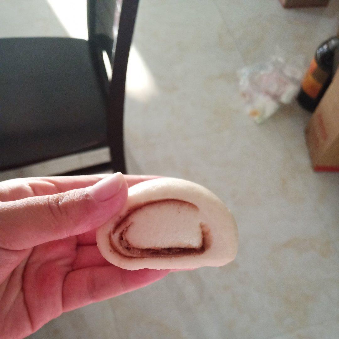 豆沙普通面粉双色刀切馒头