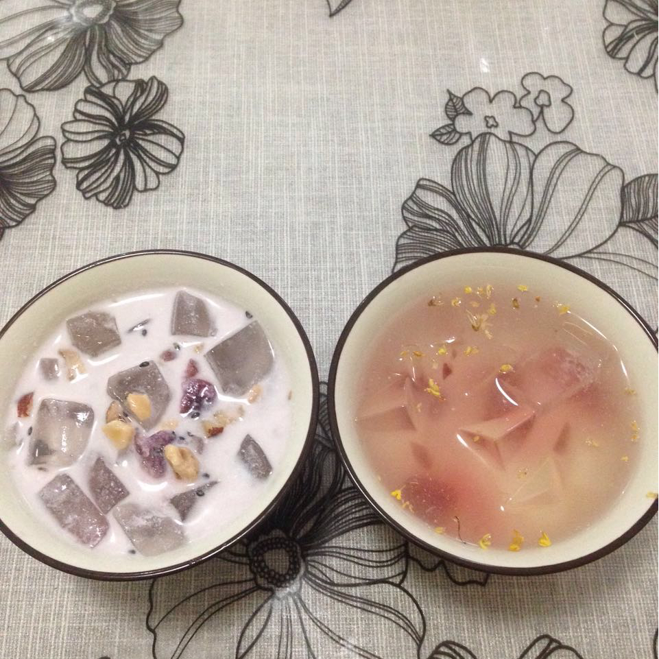 蔓越莓烧仙草甜品