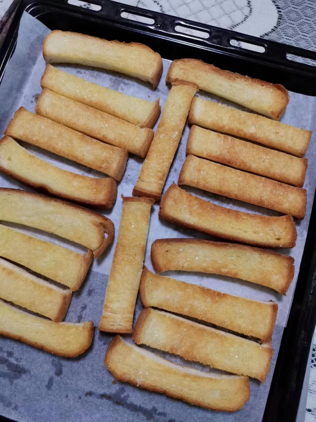 黄金烤吐司🍞条｜太香了