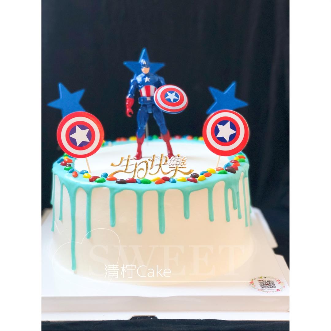 美国队长慕斯蛋糕