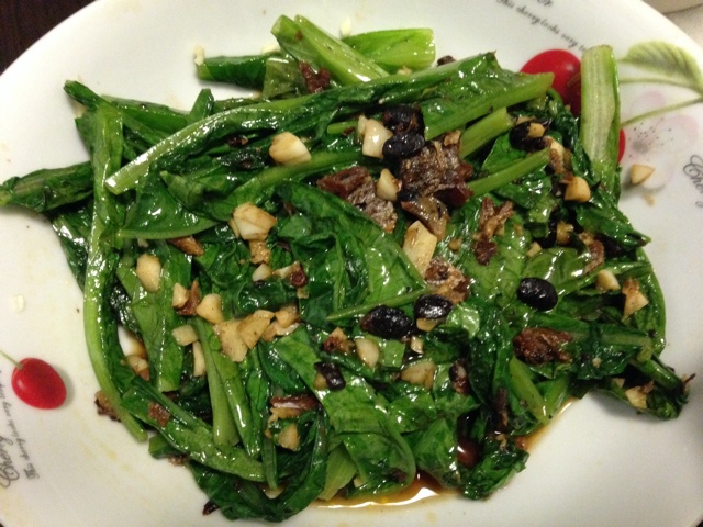 豆豉鲮鱼油麦菜