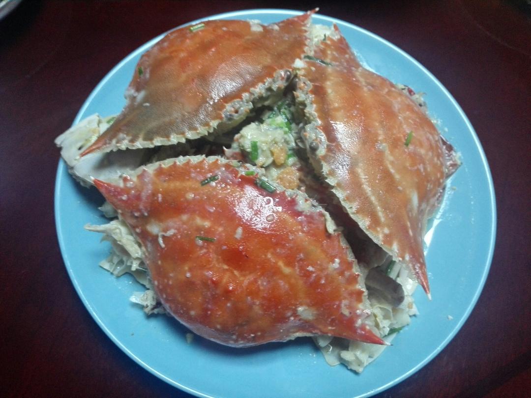 姜葱炒梭子蟹