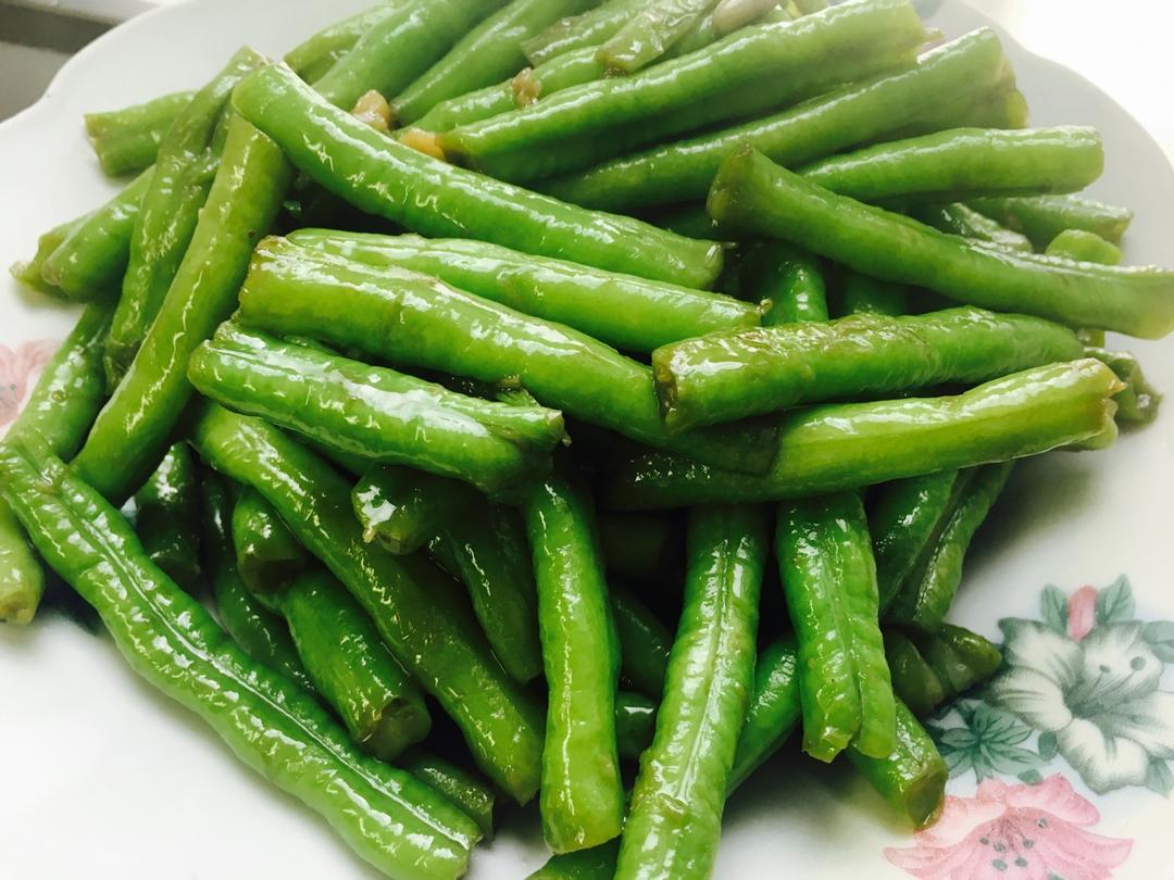 吃货lisass做的素炒豆角