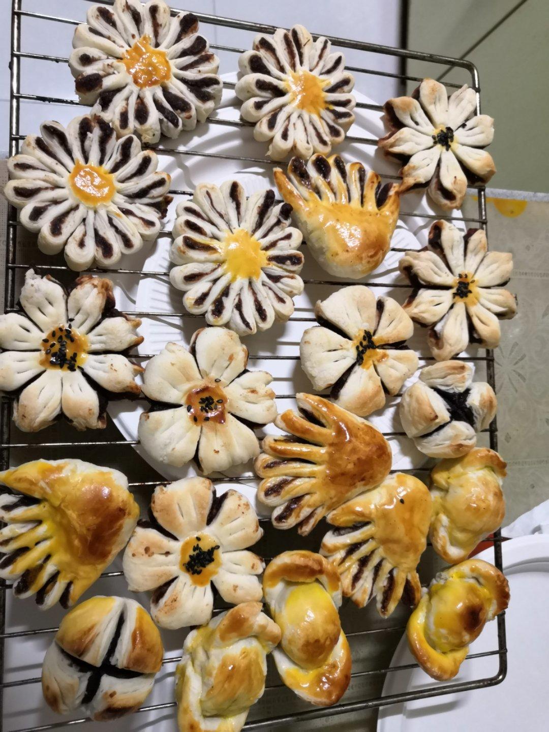 考级佛手酥、菊花酥