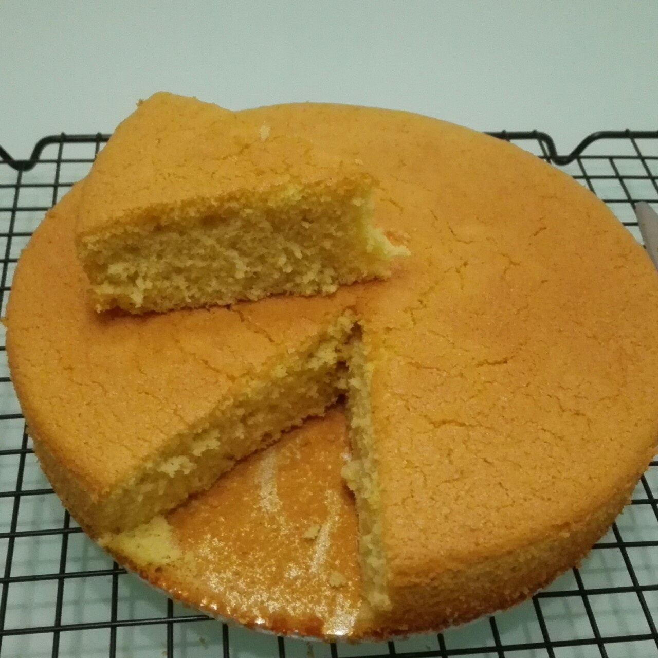 全蛋玉米面蛋糕