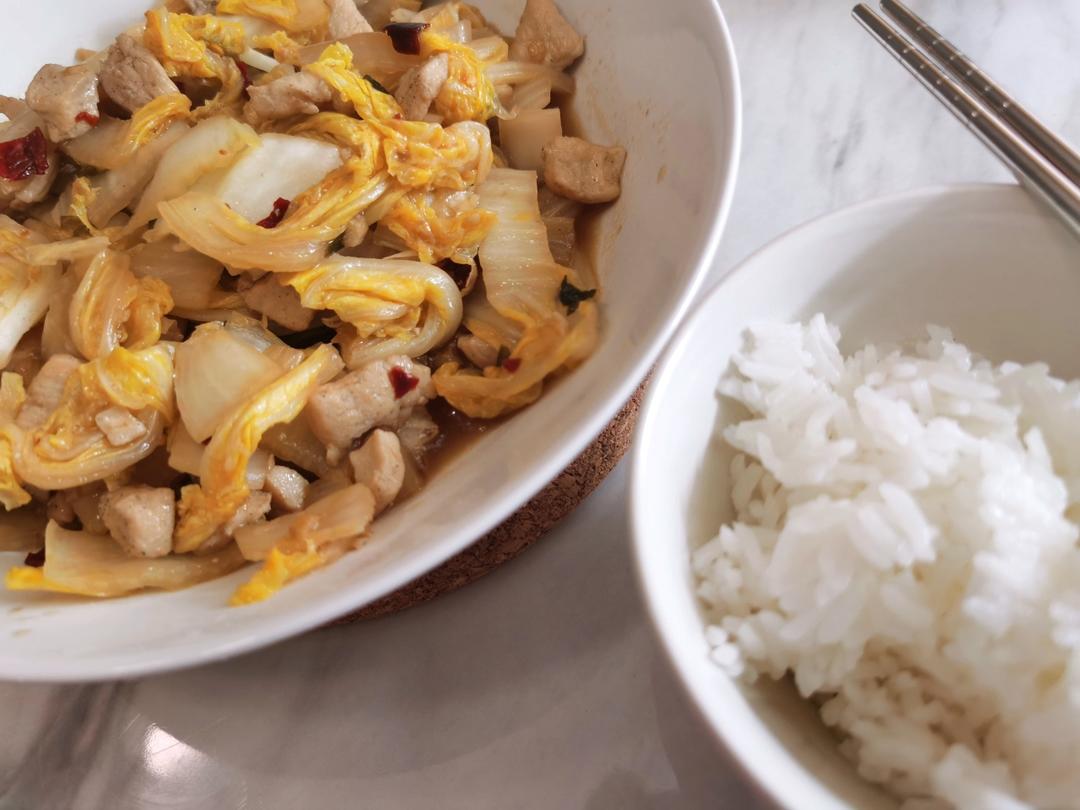 减脂醋溜鸡胸肉白菜