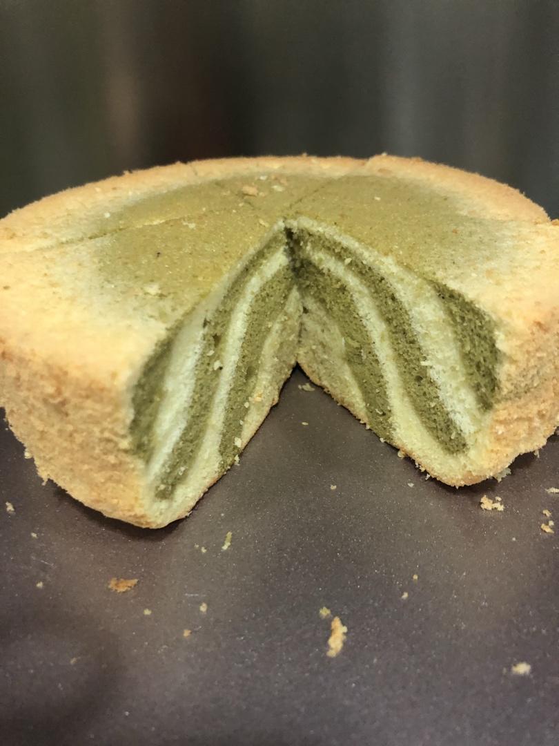 绿斑马戚风蛋糕