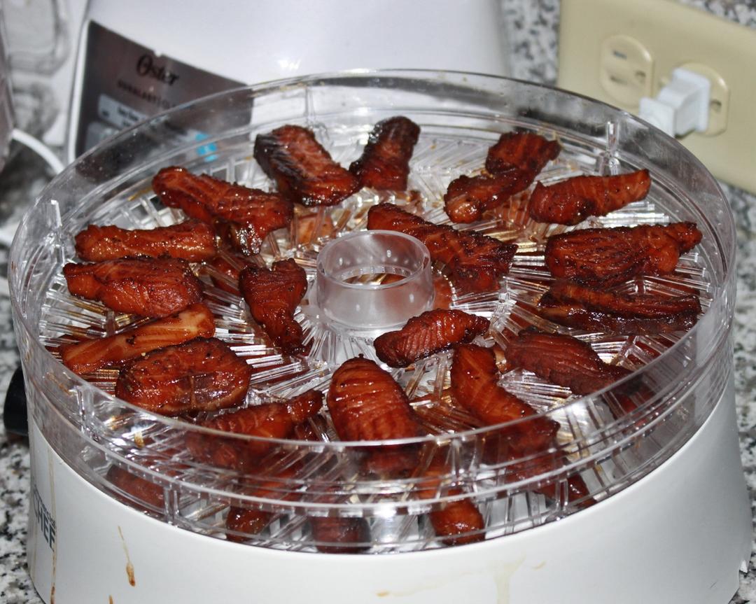 烟熏三文鱼干 （可做无盐宠物零食）dehydrated salmon jerky