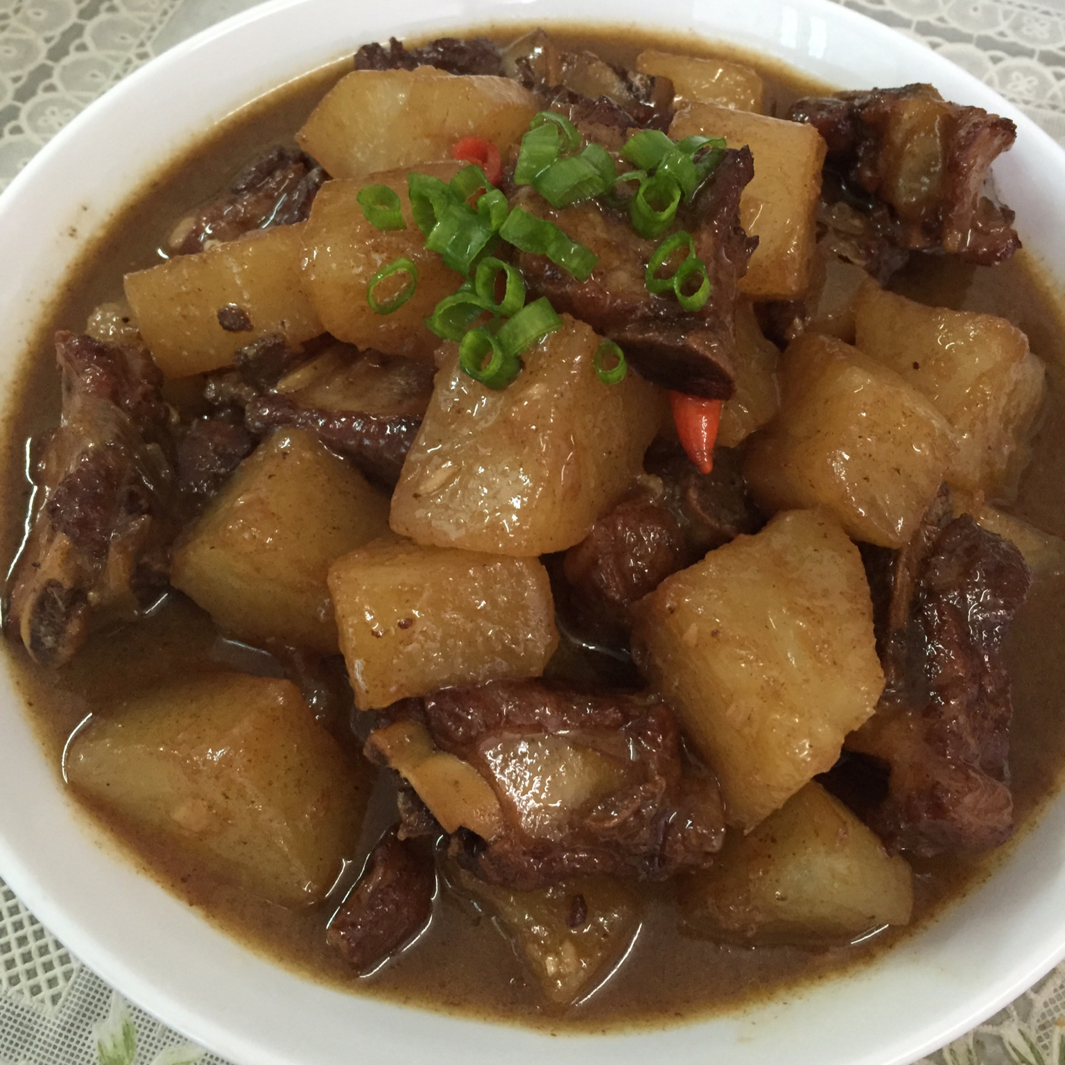 萝卜红烧排骨
