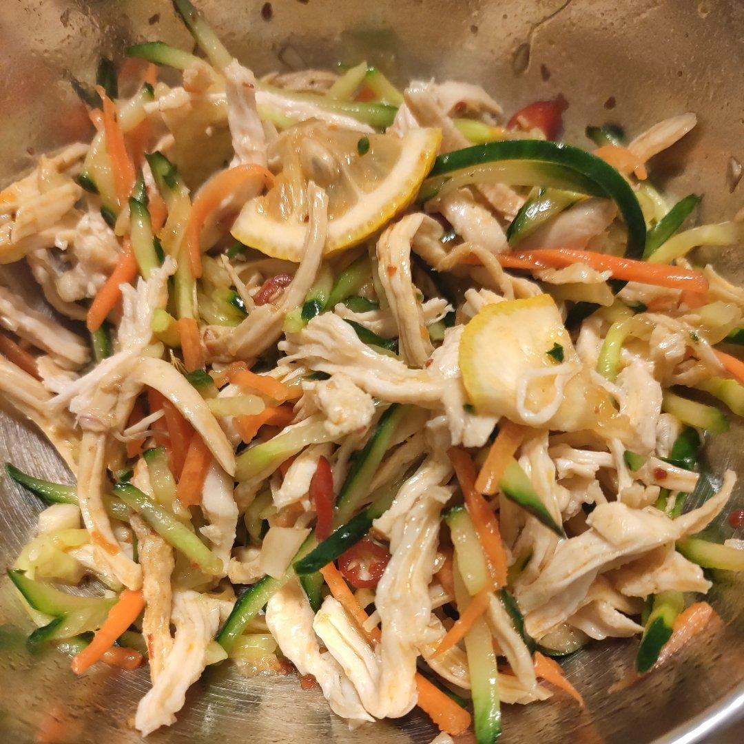 ✅ 第6道快手低脂菜✨清爽美味的柠檬鸡丝🍋鸡胸肉满分吃法💯