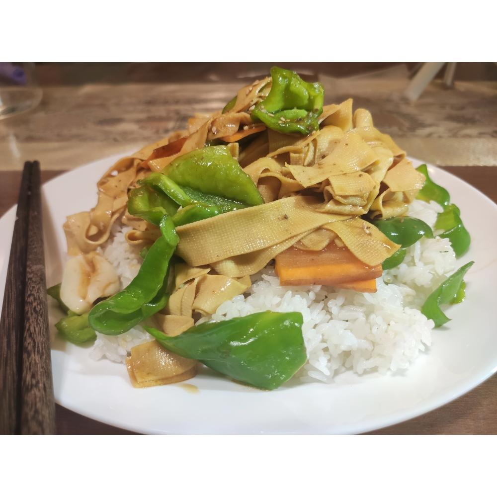 青椒/尖椒：炒：干豆腐/千张/豆皮的做法