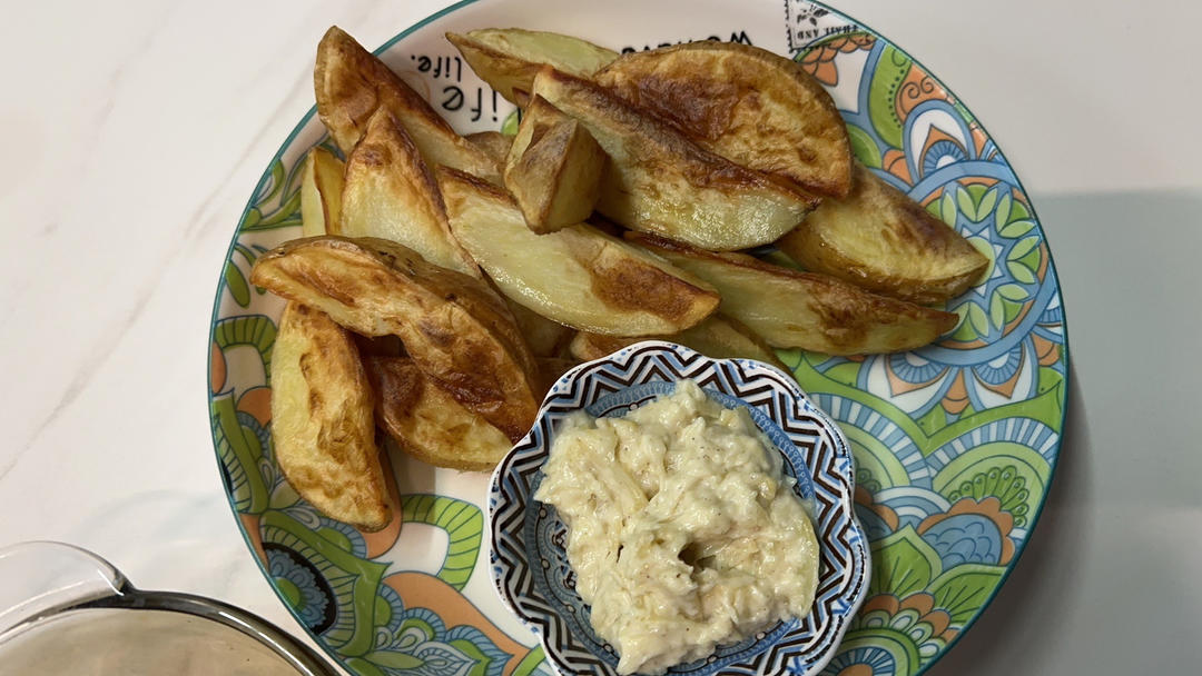 可以开店的蒜香薯角❗空气炸锅即可复制🎉